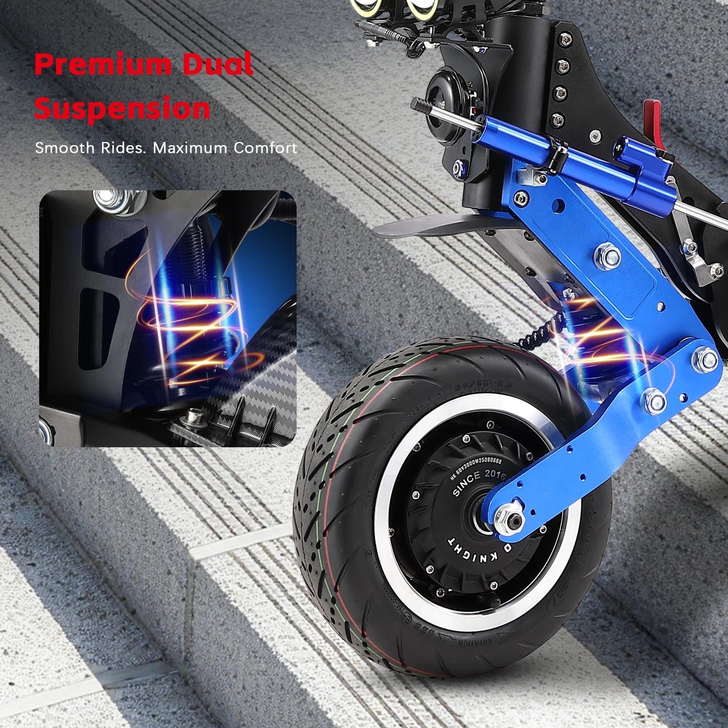 HALO KNIGHT T108Pro 6000W Adult Electric Scooter Dual Motor 95KM/H Fast E-scooter Foldable E Scooter 60V 38.4Ah Top Motorcycle.