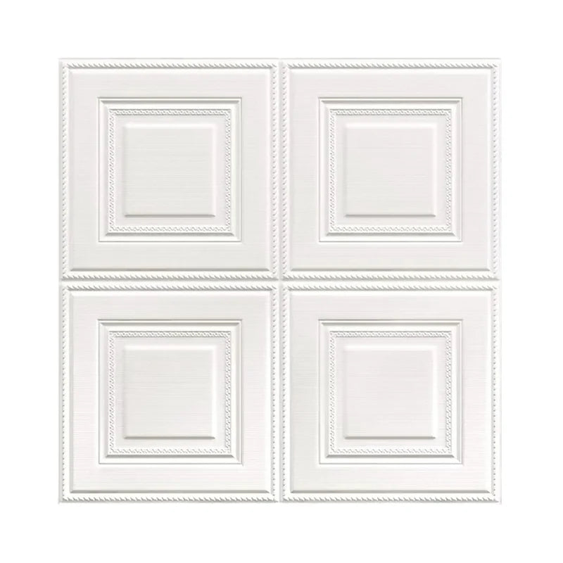 70cm*70cm 3D Room Decor Warm Decoration Self-adhesive Wall Stickers Foam Waterproof Anti-collision Wallpaper Ceiling Background