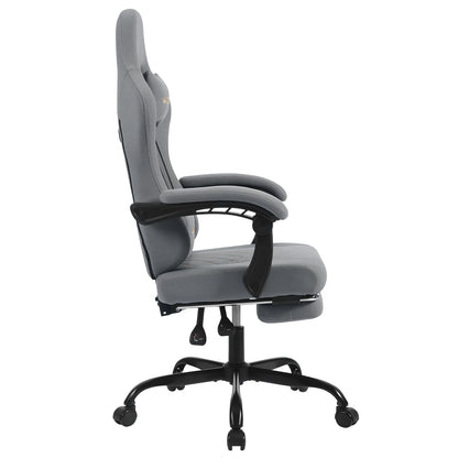 WOLTU Computer-Gamer-Stuhl, ergonomischer drehbarer PC-Gaming-Stuhl mit Taschenfederkissen, Massagefunktion für Büro und Zuhause