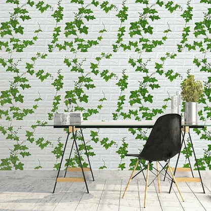 Self Adhesive PVC Waterproof Wallpaper For Home Decoration Peel and Stick 3D Foam Faux Brick Pattern Wall Stickers 70cmx2m