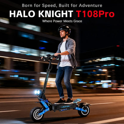 HALO KNIGHT T108Pro 6000W Adult Electric Scooter Dual Motor 95KM/H Fast E-scooter Foldable E Scooter 60V 38.4Ah Top Motorcycle.