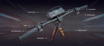 Folding Electric Scooter 48V 15AH(18650lithium battery), 800W Motor, 45KM/H 55KM,10'' Tubeless Wheels.