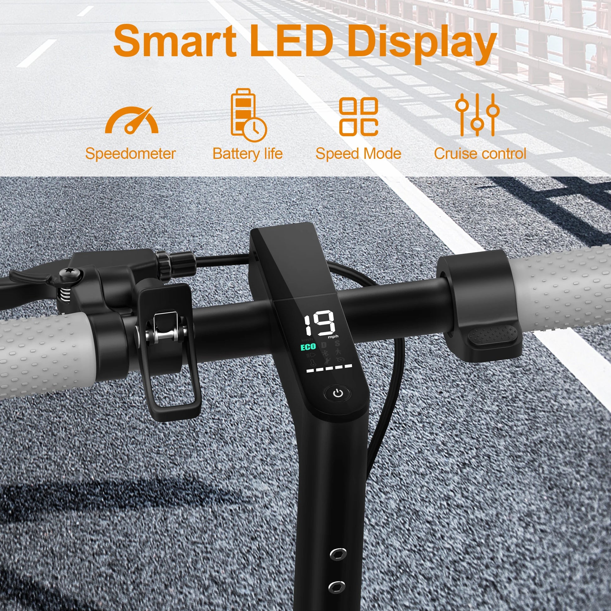 2025 Upgrate AOVOPRO Smart APP Electric Scooter 350W/500W Powerful Motor 36V/42V 25-45KM  Range Adults EScooter with Dual Brake.