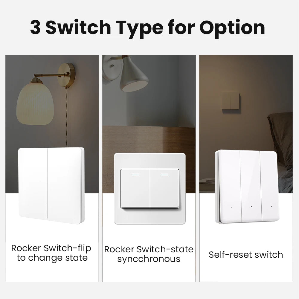 AVATTO Tuya WiFi Zigbee Smart Lichtschaltermodul, Neutralleiter/Keine Neutralleitersteuerung DIY Breaker Arbeit für Alexa, Google Home.