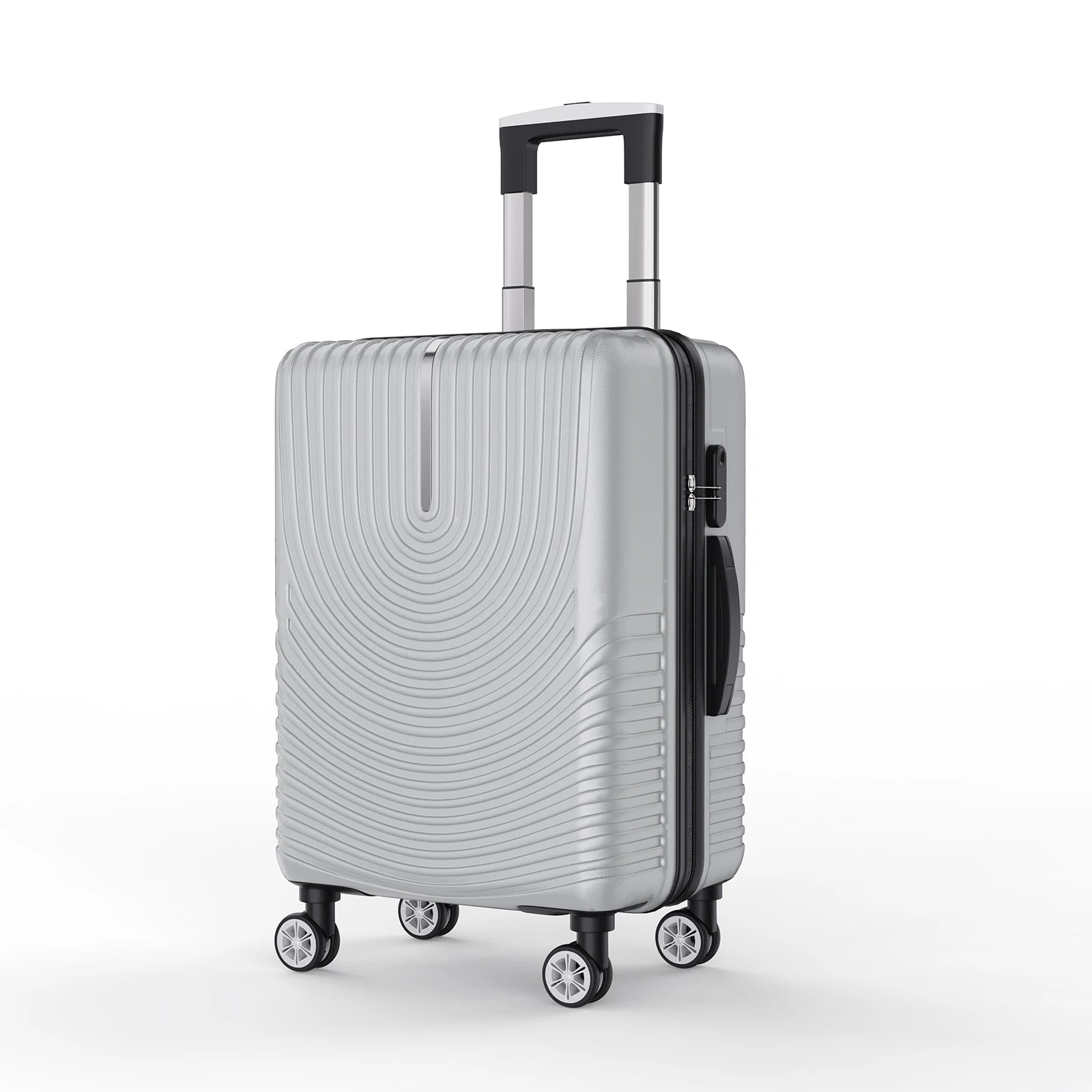 3-teiliges Reisekoffer-Set, abs Hartsc halen wagen mit Schloss, Griff gepäck mit Spinner rädern und Teleskop griff.