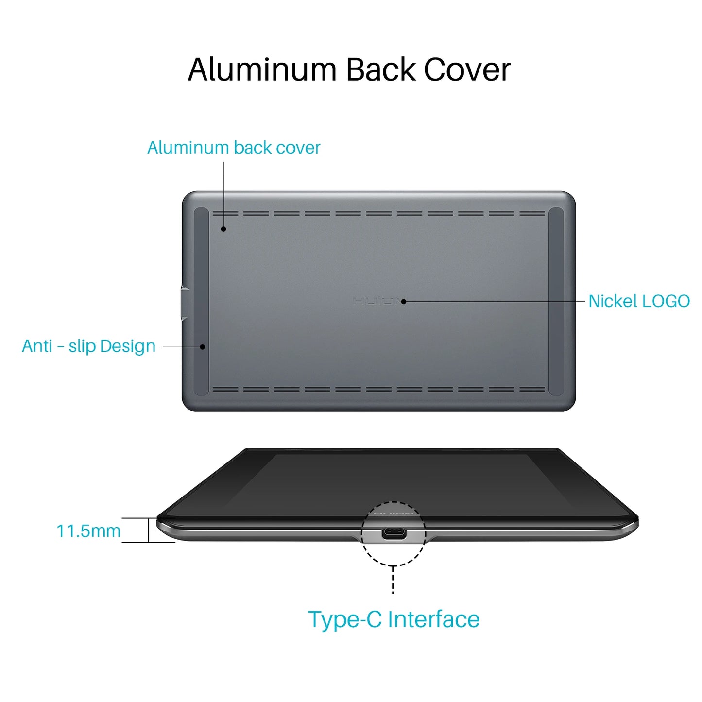 Huion Graphic Monitor Kamvas Pro 16 Drawing Tablet Screen 15.6 Inch Digital Tablets Draw Display with Battery-free Stylus Pen.