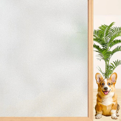 Frosted glass window privacy film PVC electrostatic adsorption bathroom window frosted wallpaper home decoration film.