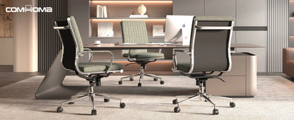 COMHOMA Chefsessel Bürostuhl Ergonomischer Schreibtischstuhl Drehstuhl Computerstuhl mit Armlehnen Schminktisch Stuhl