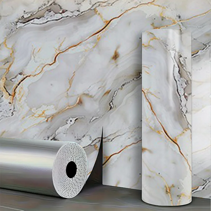 Marble imitation ceramic tile waterproof self-adhesive PVC wall sticker for living room kitchen bedroom decoration stickers