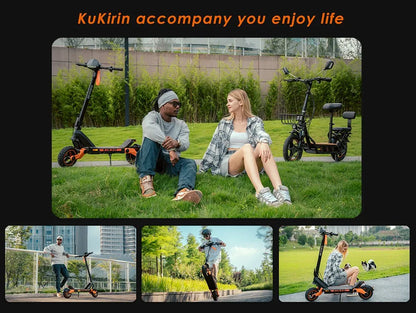 KuKirin G3 Electric Scooter 10" Off-road 1200W Motor 52V 18Ah Lithium battery Max Speed 50km/h, Shock arm Suspension 63km Range.