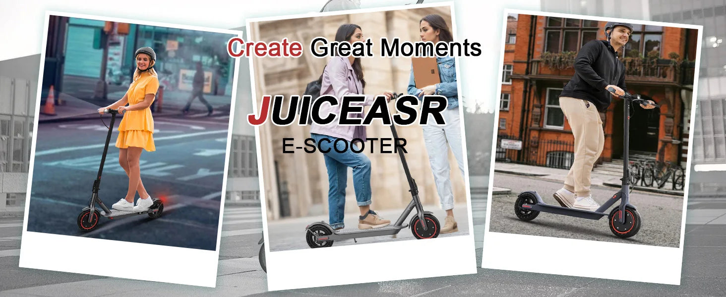 JUICEASE E1 Pro Electric Scooter 350W Motor 500W Peak Power Folding Electric Kick Scooter 36V7.8AH 5.2 Chips 25KM Range EScooter.