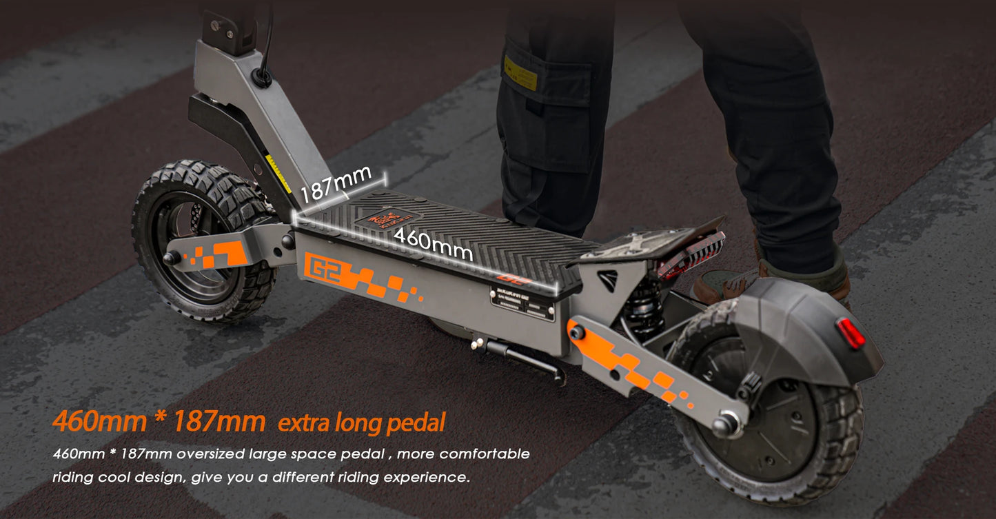Kukirin G2 Foldable Electric Scooter  1200W Peak Motor 48V 15.6Ah Battery 10-inch Tire 45km/h Max Speed 55km Range