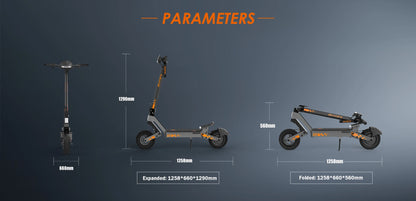 Kukirin G2 Foldable Electric Scooter 800W Brushless Motor 48V 15.6Ah Battery 10-inch Tire 45km/h Max Speed 55km Range