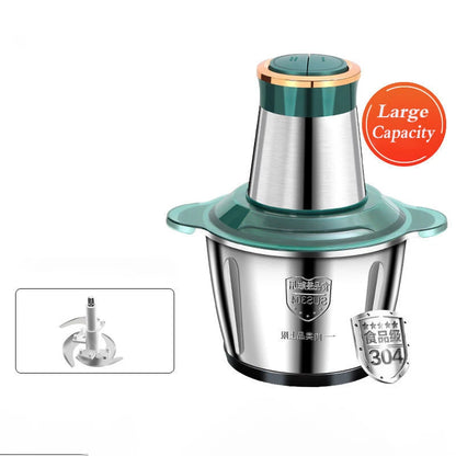 Electric Meat Grinders 2L Food Crusher Stainless Steel Multifunctional Vegetable Slicer Processor Chopper Kitchen Blenders.