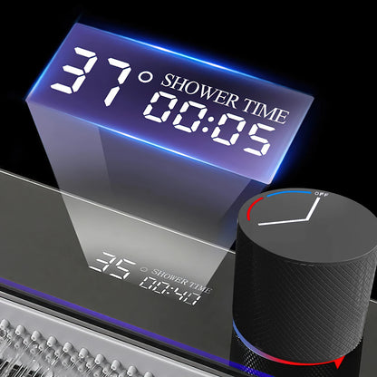 Wasserfall-Küchenspüle aus Edelstahl 304, großes Einzelschlitz-Wasserhahn-Set mit integrierter Digitalanzeige, Seifenspender, Tassenwascher