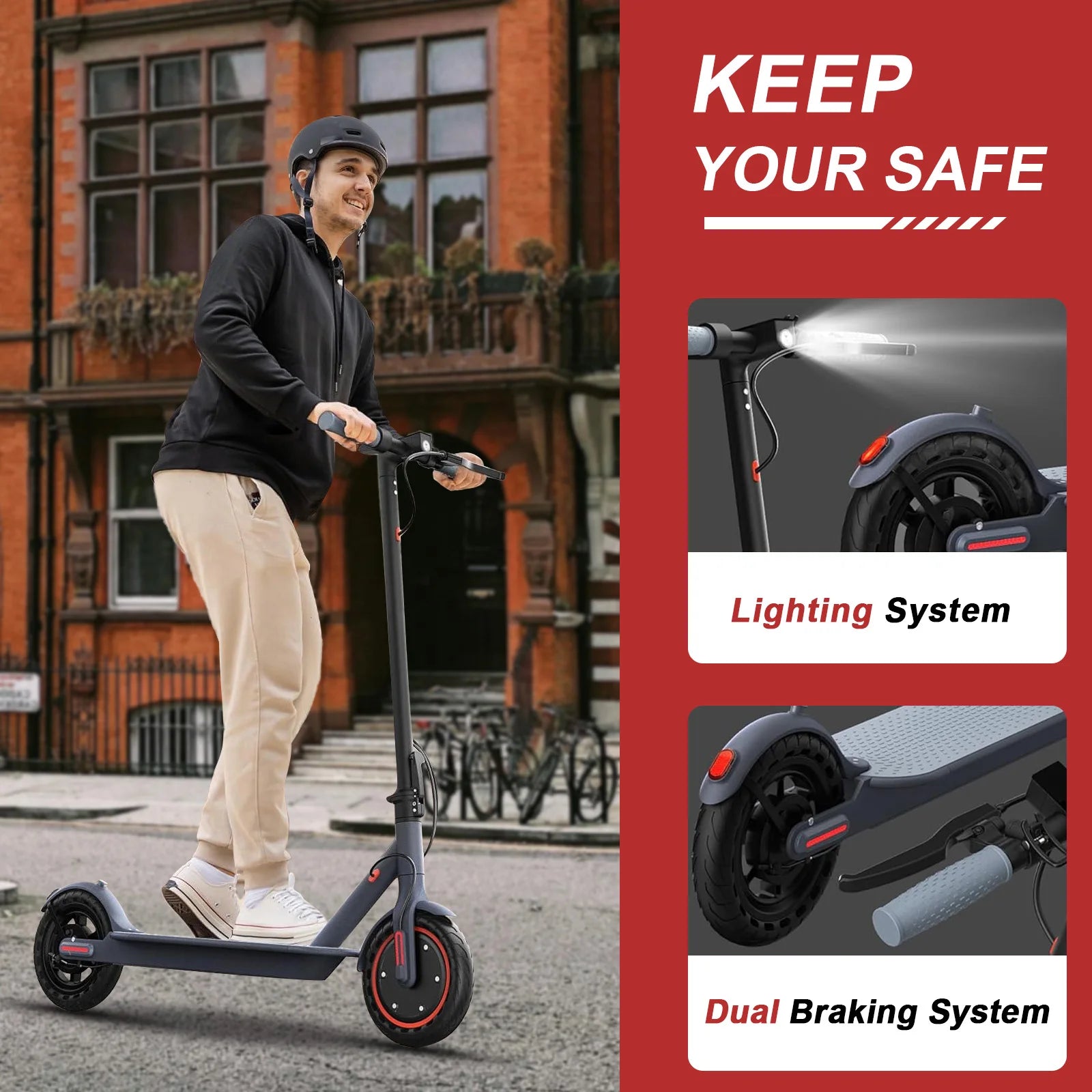 JUICEASE E1 Pro Electric Scooter 350W Motor 500W Peak Power Folding Electric Kick Scooter 36V7.8AH 5.2 Chips 25KM Range EScooter.