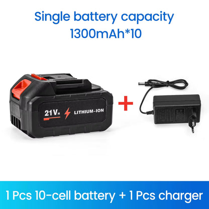 13000 mAh für Makita Lithium-Ionen-Ersatz, kompatibel mit Makita BL1860B BL1860 BL1850, wiederaufladbarer Elektrowerkzeug-Akku