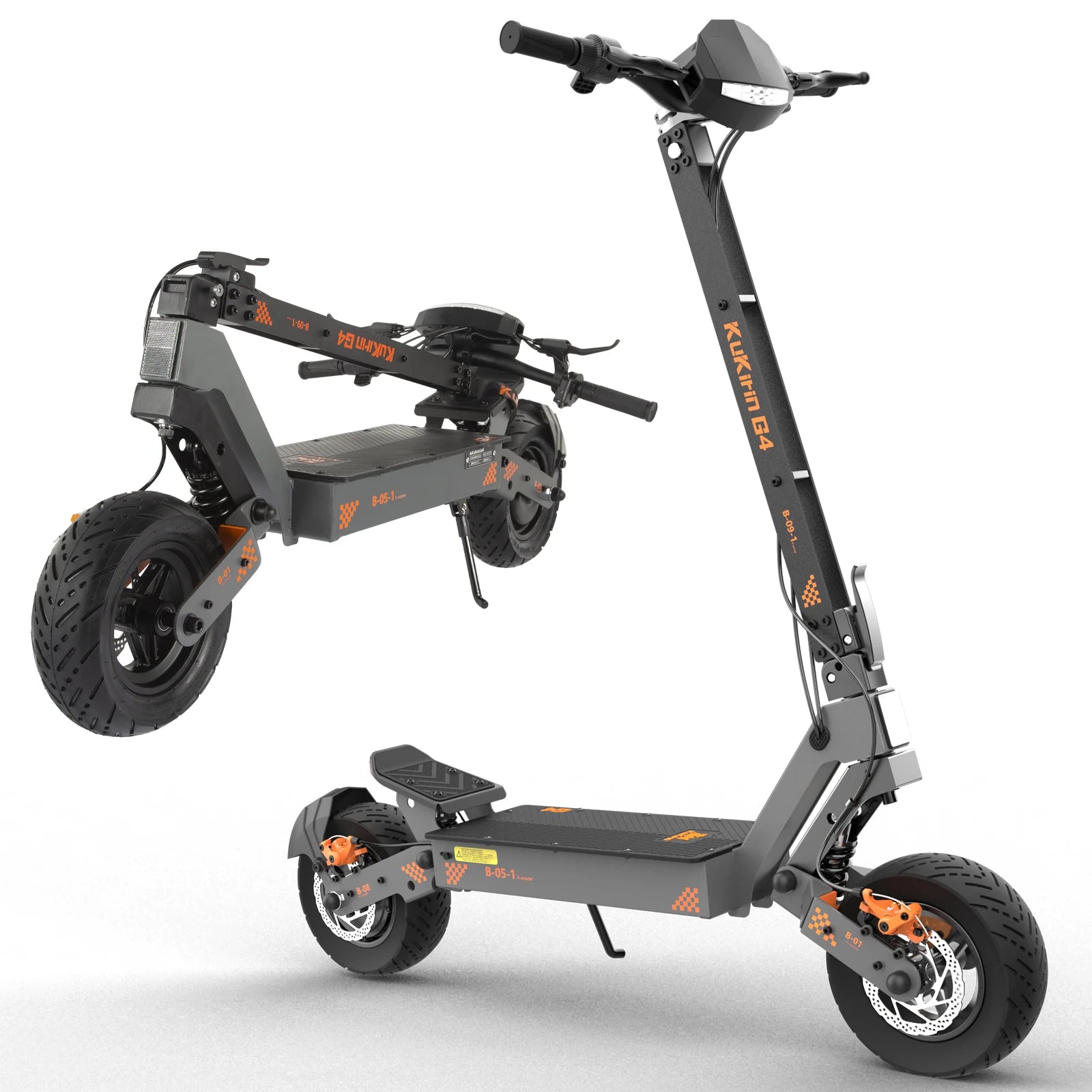 KuKirin G4 Electric Scooter Foldable , 2000W Motor, 60V 20Ah Battery, 70km/h Top Speed, 75km Range, 11'' Tubeless Wheels.