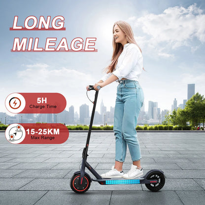 JUICEASE E1 Pro Electric Scooter 350W Motor 500W Peak Power Folding Electric Kick Scooter 36V7.8AH 5.2 Chips 25KM Range EScooter.
