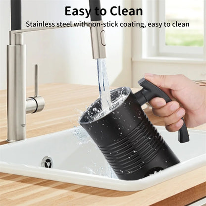 350ml Electric Milk Frother Milk Foam Machine for Coffee Latte 4 in 1 Hot and Cold Foam Maker Automatic Milk Frother Foamer.