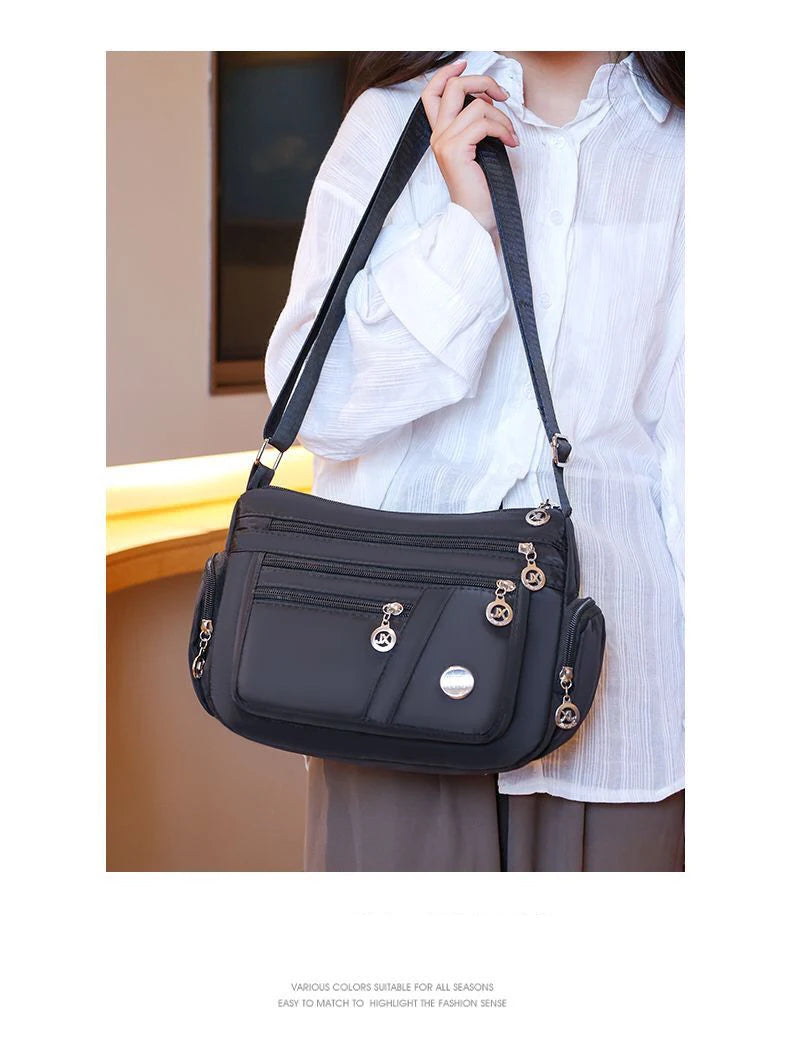 Women Nylon Waterproof Bag Messenger Bags For Lady Crossbody Large Capacity Travel Shoulder Bag Casual Handbags High Quality