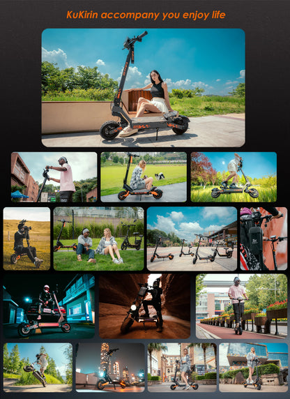 Kukirin G2 Foldable Electric Scooter  1200W Peak Motor 48V 15.6Ah Battery 10-inch Tire 45km/h Max Speed 55km Range