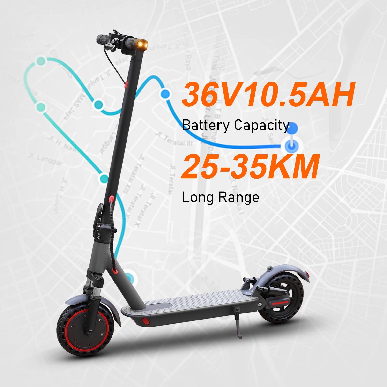 2025 New AOVOPRO Turn Signal Electric Scooter 350W 8.5 Inch Tire APP Smart Escooter 31KM/H 36V10.5AH Electric Scooter for Adults.