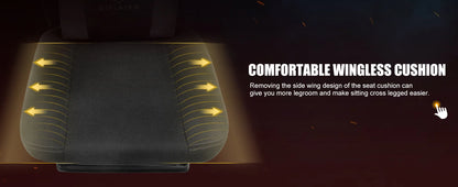 GTPLAYER Gaming Stuhl mit Fußstütze, ergonomischer Bürostuhl mit Netzrückenlehne, Schreibtischstuhl Gaming Sessel aus Stoff