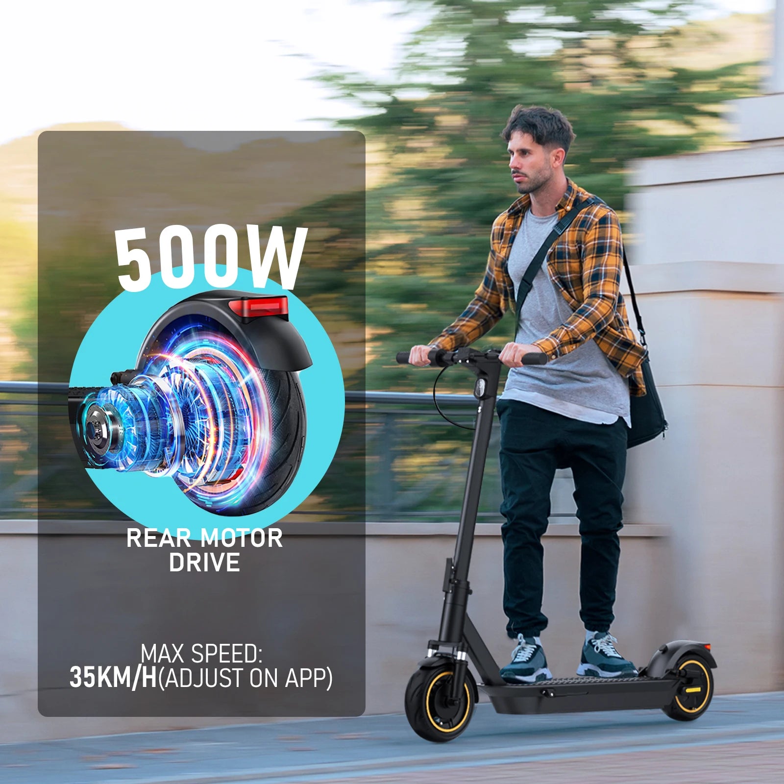 JUICEASE MAX4 Pro 800W Electric Scooter Smart APP 35-45KM Range Adults Electric Scooter Dual Shock Absorber Foldable Escooter.