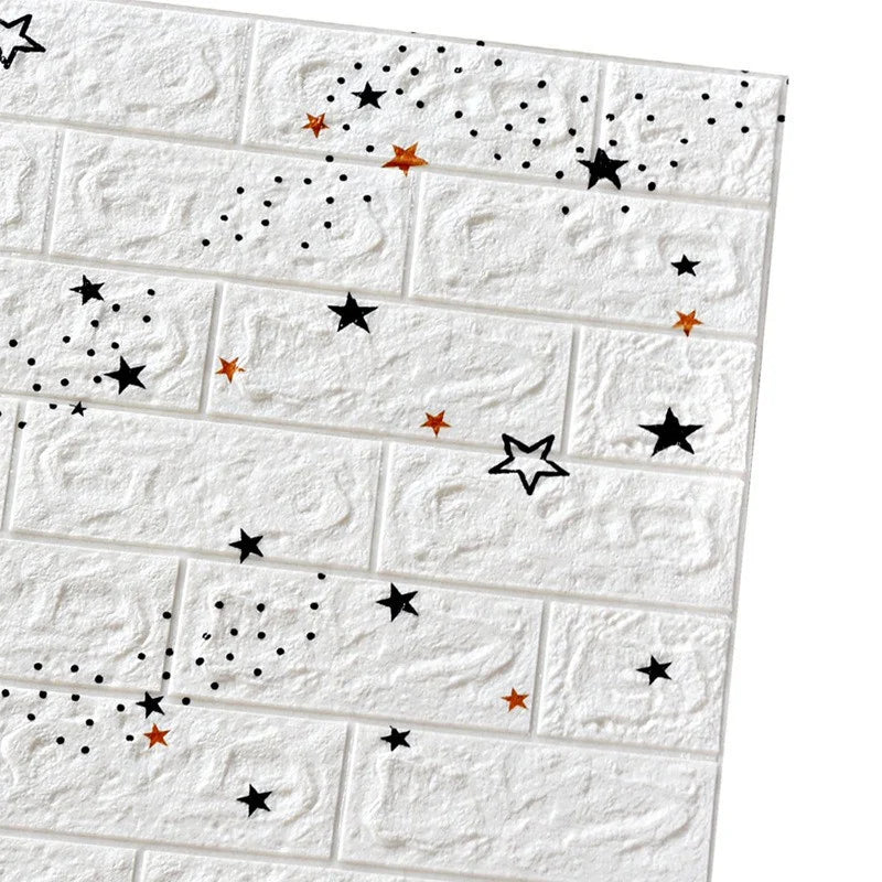 70cmx1m 3D Wall Sticker Faux Brick Bedroom Home Decor Waterproof Self Adhesive Wallpaper Living Room TV Background Decoration