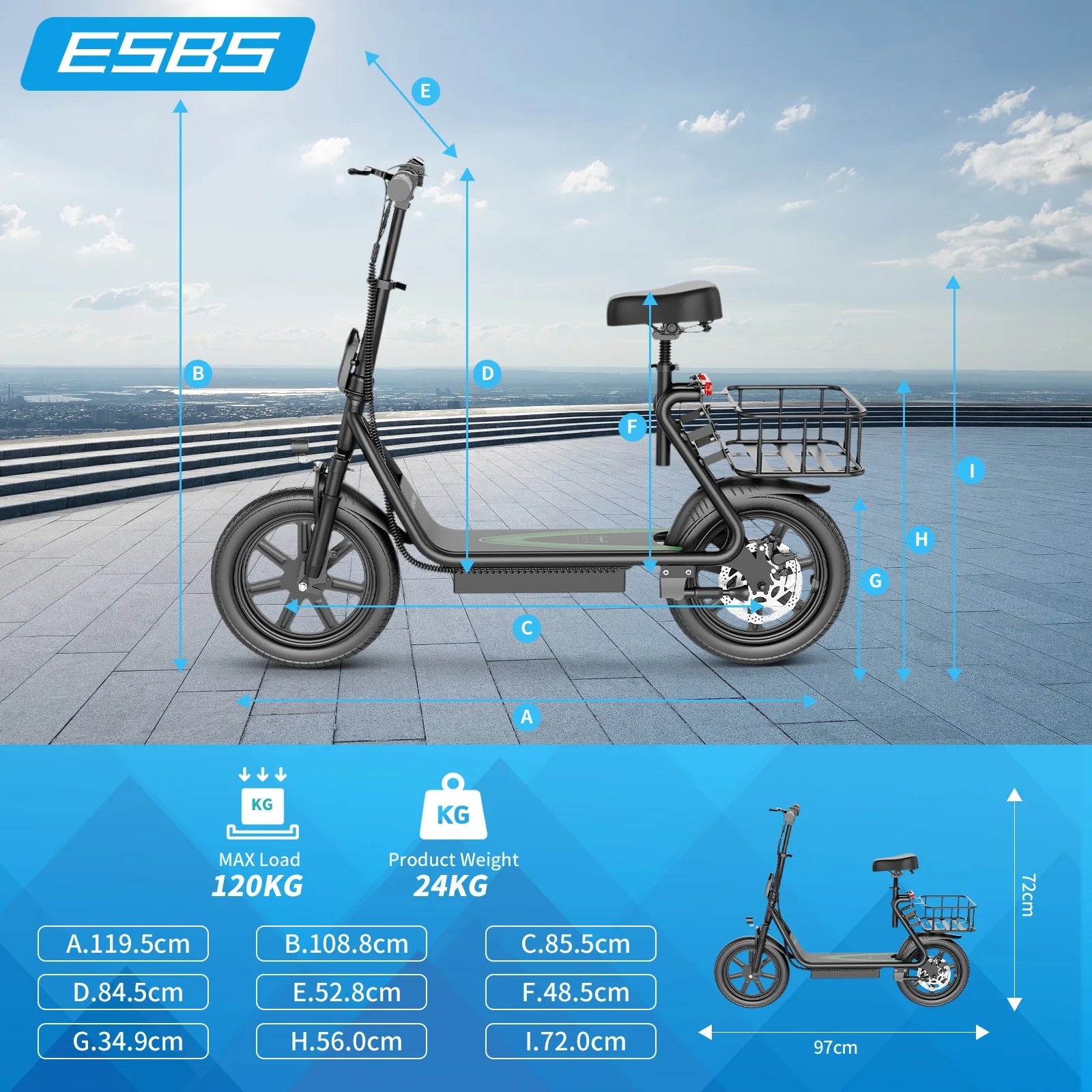 2025 New LPESBS Dual Brake Electric Scooter 500W Super Motor 35KM/H Fast Speed Portable Electric Scooter 45KM Long Range Scooter.