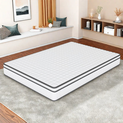 Anajqaqia 140 x 190 x 25 cm Federkernmatratze, mittelfeste orthopädische Federn, ergonomisches Design, atmungsaktive Matratze