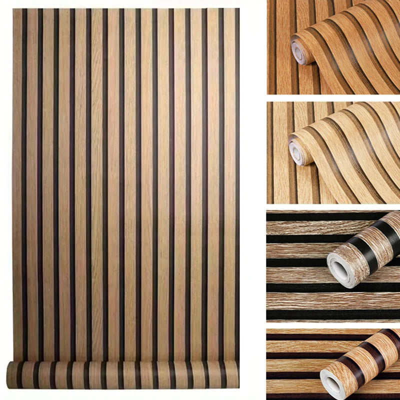 Vinyl Decorative Film Wood Grain Sticker Home Decor Waterproof Wallpaper Wall Paper Roll Furniture Self Adhesive PVC Cabinet