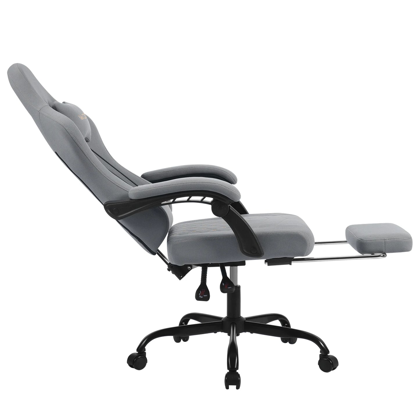 WOLTU Computer-Gamer-Stuhl, ergonomischer drehbarer PC-Gaming-Stuhl mit Taschenfederkissen, Massagefunktion für Büro und Zuhause