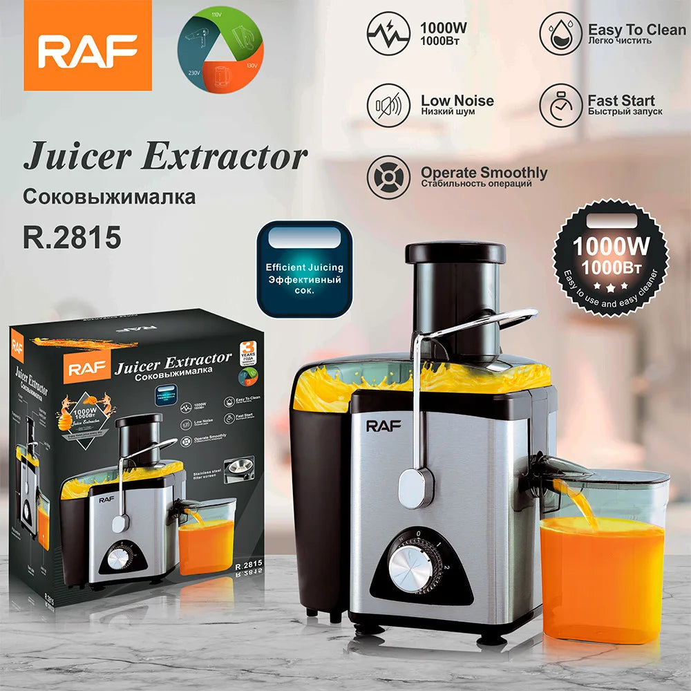 Centrifugal Juicer house house wide caliber electric juice machine resifdue separation vegtable Juicer Max Power W 1000 EU.