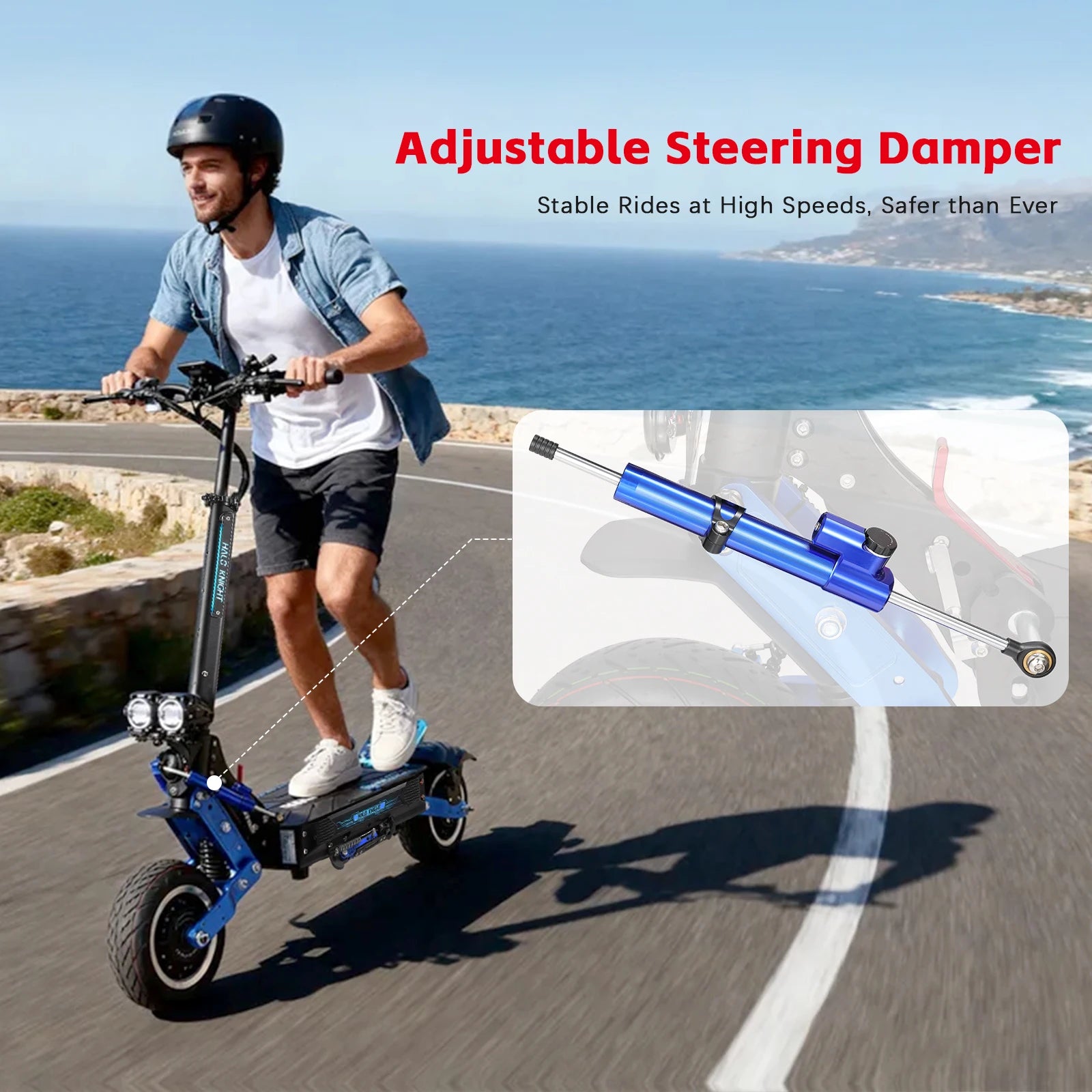 HALO KNIGHT T108Pro 6000W Adult Electric Scooter Dual Motor 95KM/H Fast E-scooter Foldable E Scooter 60V 38.4Ah Top Motorcycle.