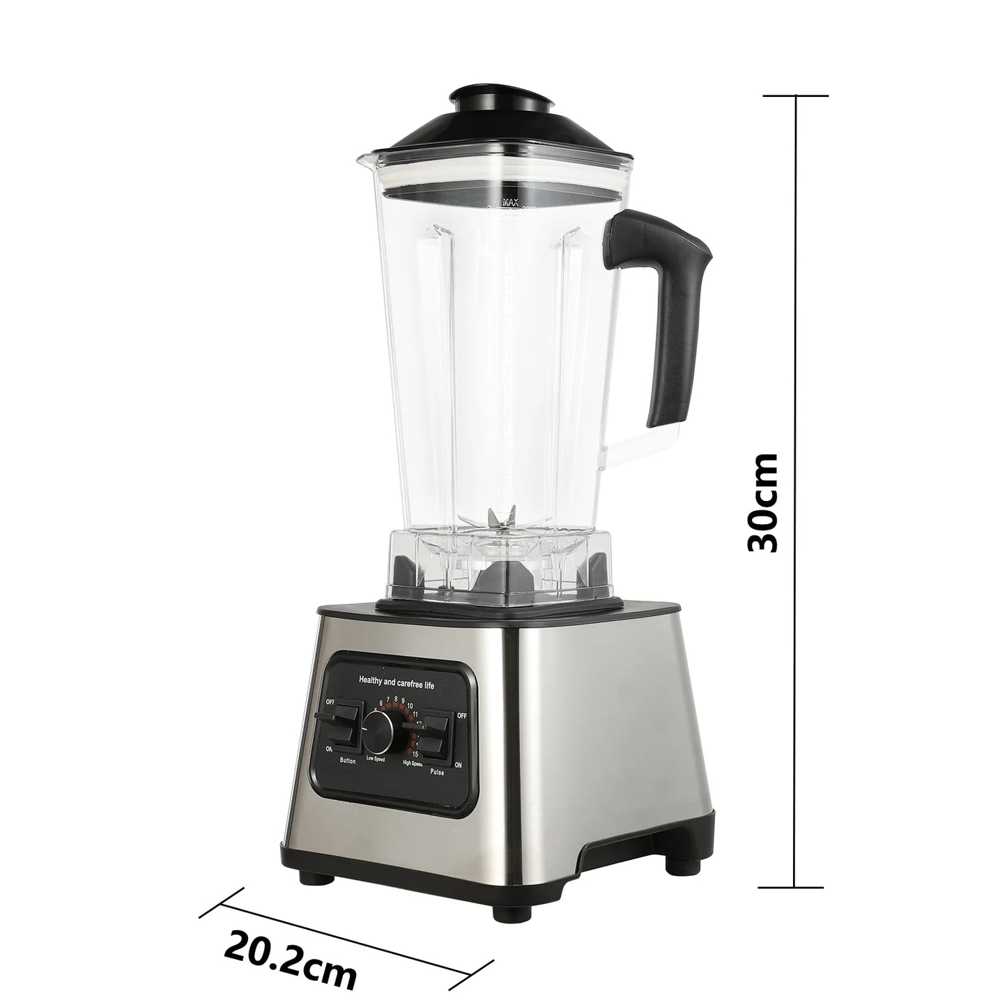 6000W Power multi-function Professional Blender 4-Blade 2-In-1 Wall Breaking Machine 2.5L Container Ice Nut Fruit mix Strong.