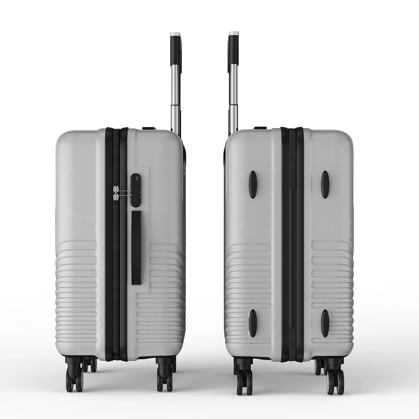 3-teiliges Reisekoffer-Set, abs Hartsc halen wagen mit Schloss, Griff gepäck mit Spinner rädern und Teleskop griff.