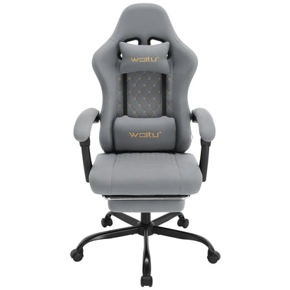 WOLTU Computer-Gamer-Stuhl, ergonomischer drehbarer PC-Gaming-Stuhl mit Taschenfederkissen, Massagefunktion für Büro und Zuhause