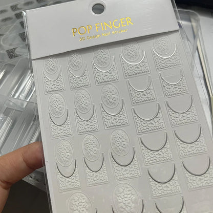 3D Jelly Gradient Nail Sticker Red Pink Blush Sliders Nail Design Gradient Style Translucent Gel Polish Wraps Decal.