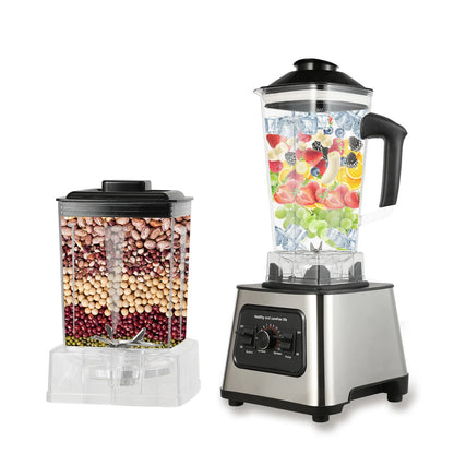 6000W Power multi-function Professional Blender 4-Blade 2-In-1 Wall Breaking Machine 2.5L Container Ice Nut Fruit mix Strong.