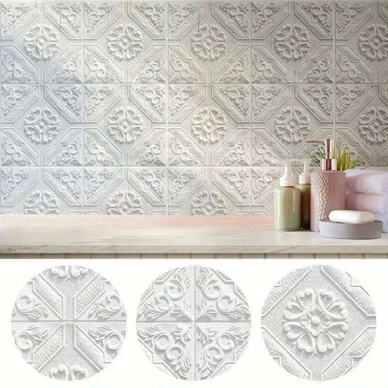 35*35cm Ceiling Roof Decoration Wallpaper Self-adhesive Bedroom 3D Waterproof Background Wall Wallpaper