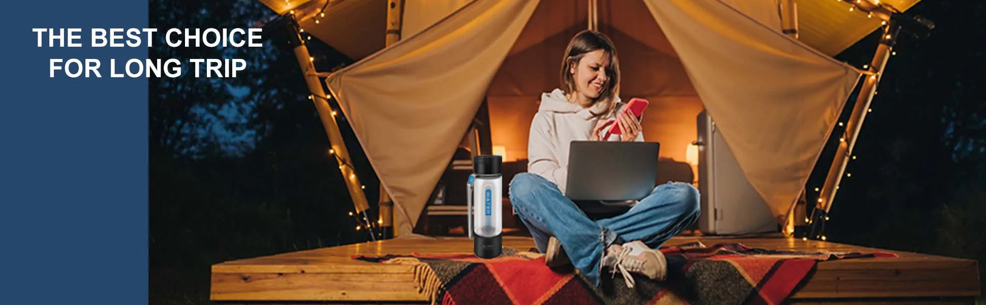 ALTHY Hydrogen Water Generator Bottle Cup DuPont SPE+PEM Dual Chamber,40 Times Working/ Single charged ,H2 Inhalation Device.