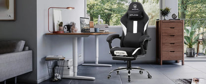 GTPLAYER Gaming Stuhl, Gamer Stuhl, Atmungsaktiver Bürostuhl aus Hochwertigem Stoff, Ergonomischer PC-Stuhl, Verstellbarer