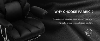 GTPLAYER Gaming Stuhl, Gamer Stuhl, Ergonomischer Bürostuhl mit Fußstütze, Stoffoberfläche, Federsitzkissen, Gaming Chair