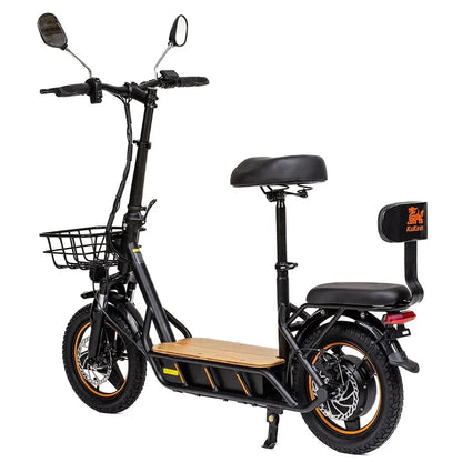 KuKirin C1 Pro Adult Electric Scooter With Seat 14" Tire 500W Motor 48V 26Ah Battery 45km Max Speed Electric Motorcycle.