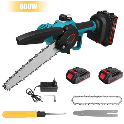 8 Zoll 3000 W kabellose elektrische Kettensägen, leistungsstarke Astsäge, Holzbearbeitung, Garten-Trimmsägen, Elektrowerkzeuge für Makita 18 V Akku