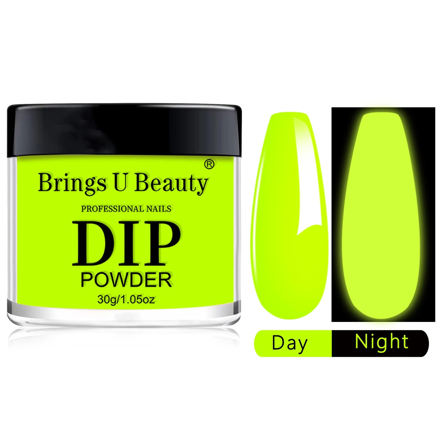 30g Luminous Nail Art Powder Halloween Dipping Powder Pink Pumpkin Orange Glow In Dark Phosphor Powder Party Manicure Salon DIY.