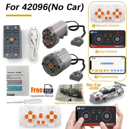 Technical Motor Battery Box Power Functions Parts IR Speed Servo Light Receiver PF APP Remote Control Car Building Blocks Bricks