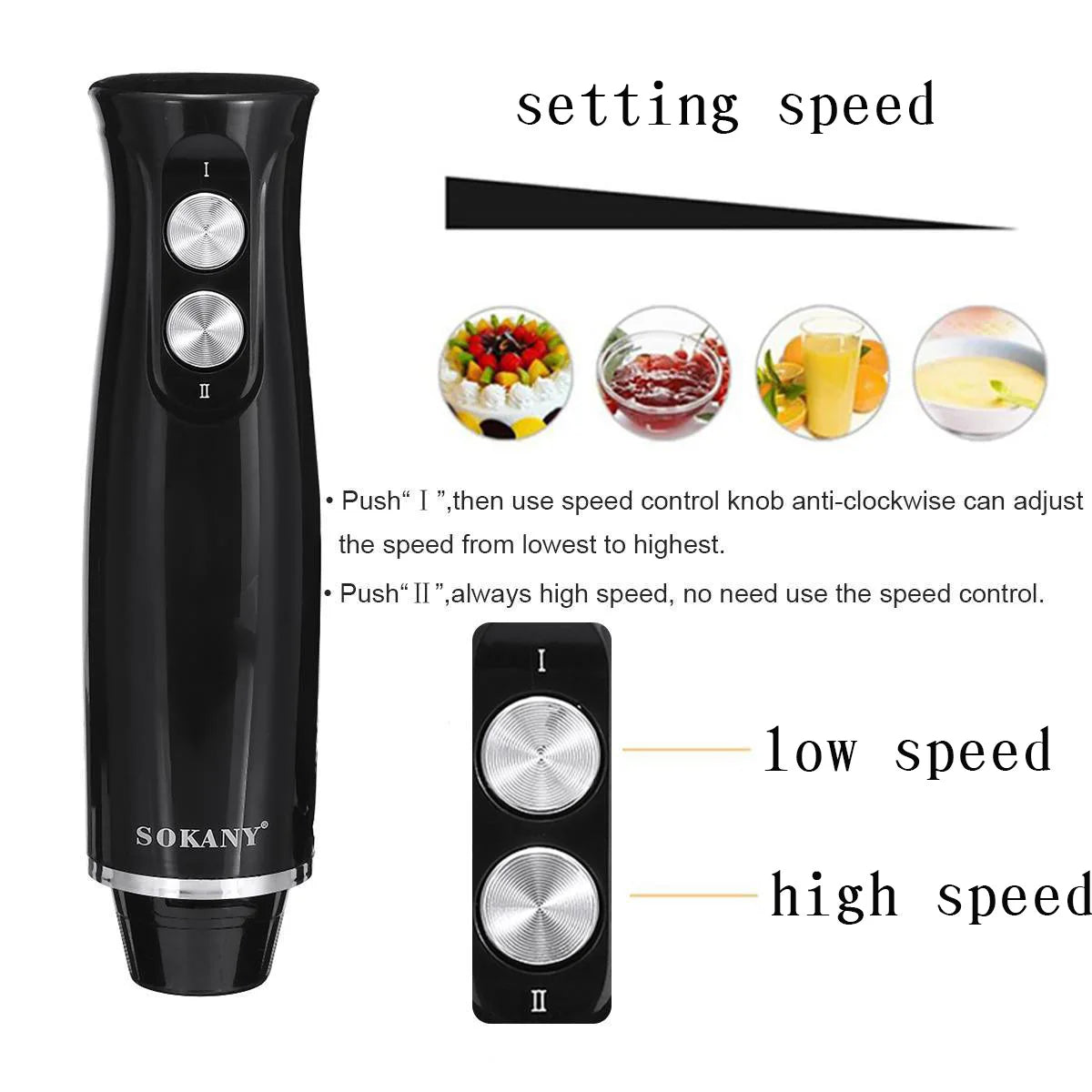 4 in 1 Household Electric Mixer Handheld Kitchen Food Mixer Multifunctional Adjustable 500W Egg Cream Dough Bread Mixer Grinder.